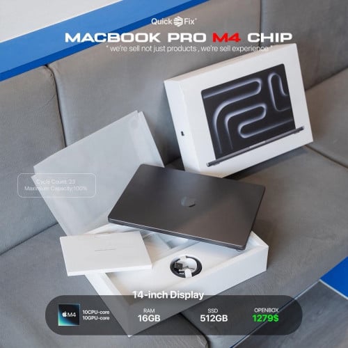 ខ្លឹមមិនងាយមាន MacBook Pro M4 ចំនេញ 100$ ដែរ ធានា Full សាកថ្មរទើបតែ 23ដង 🤫 Space Black Color 🖤