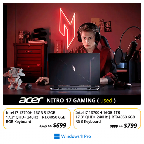 🌞 Nitro 17 Gaming / RTX4050 (used) 🎯