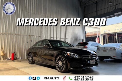 2015 Mercedes-Benz C300 AMG Line គុជ2 អេក្រង់ធំ ដំបូលបើក2តង់ ក្រវាសជើងបើកគូទ 6មុឺនម៉ៃហ្សុីន