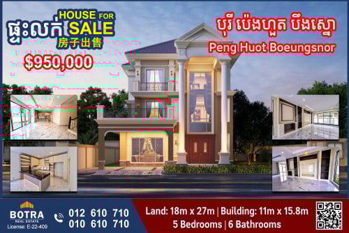 Brand New Prince Villa for sale Peng Huot Boeungsnor (Eco-poli)