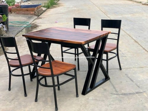Coffee outdoors set in stock