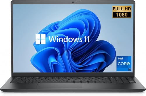 Dell Vostro 3530 Laptop, 15.6-Inch FHD 120Hz, Intel Core i7-1355U, 16GB, 512GB – Carbon Black