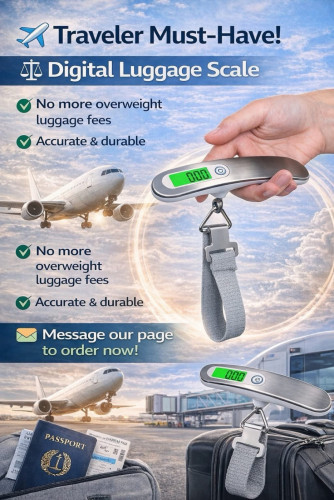 Digital Luggage Scale Gift for Traveler Suitcase Handheld Weight Scale 110lbs or 50Kg