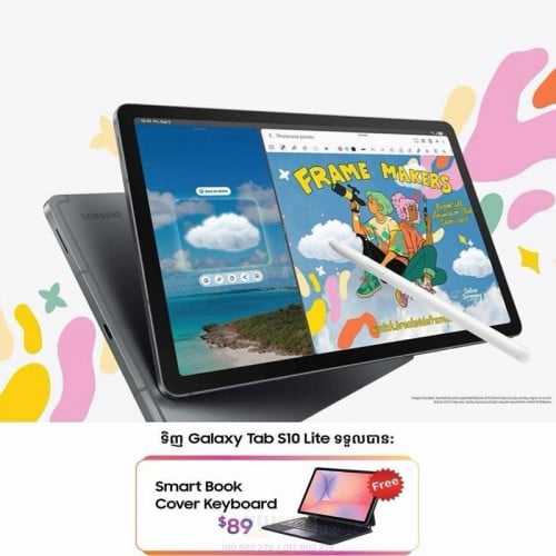 Galaxy tab S10 lite (6G/128G) new warranty 1year free case keypoad