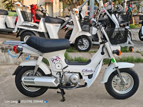 Honda Chaly 50cc ស៊េរីស្តេនបាយវ៉ៃជន្ទល់រលត់ របស់កម្រធានាម៉ាស៊ីនហ្សុីនតួអត់ច្រេះទឹកថ្នាំហ្សុីន