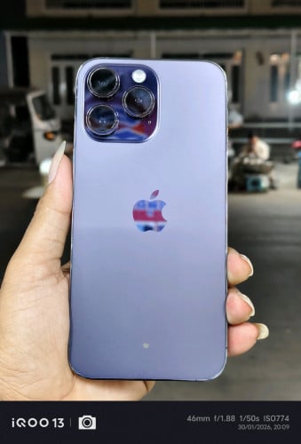 លក់ប្រញាប់លុយ iPhone 14 pro max 256g មានស្កេនមុខ ដាក់សុីមបាន២