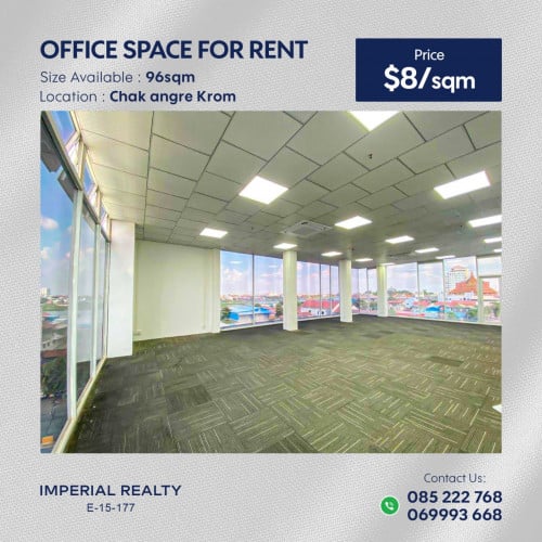 ការិយាលស័យជួលនៅ សង្កាត់ចាក់អង្រែក្រោម Office space for rent at Chak angre Krom (OF-079)