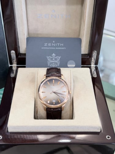 (Original) Zenith Elite Full Rose Gold 40mm Full Set 🔱