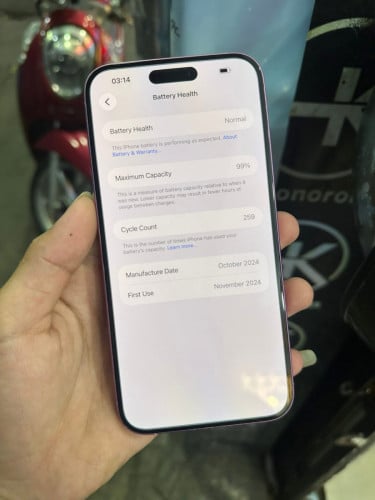 16Plus LL eSIM 128g ម៉ាស៊ីនហ្ស៊ីន ស្អាត98% ថ្ម99%