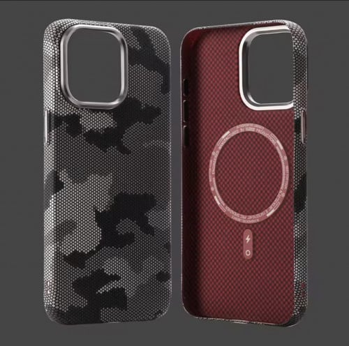 Case iPhone 15 Pro Mganetic Carbon Fiber