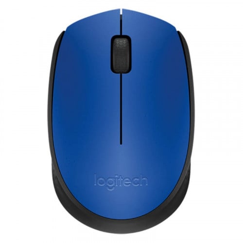 Logitech - M171 Wireless Mouse - Compact & Portable, USB - Blue/Black