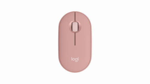 Logitech Pebble M350s Modern, Slim, and Silent Bluetooth Mouse -Tonal Rose (910-006987)