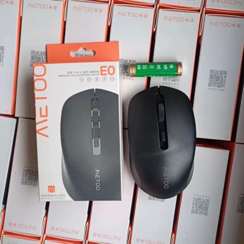 METOO - Wireless 2.4GHz & Bluetooth Mouse (E0) – Black
