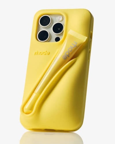 Rhode butter yellow phone case and lip gloss