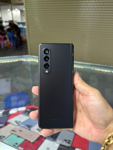 Samsung Fold 3 Company Sim2 Ram12GB HD256GB Phone Condition 90% , ខូចអេក្រង់ក្នុង, ម៉ាស៊ីនហ្ស៊ីន