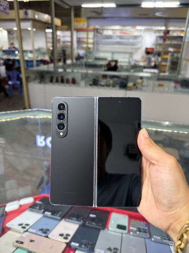 Samsung Fold 4 Company Sim2 Ram12GB HD512GB Phone Condition 90% , ម៉ាស៊ីនសានុំស្អាត