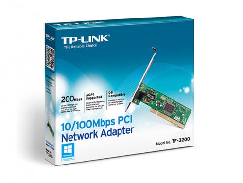 Tp-Link – 10/100Mbps PCI Network Adapter up to 200Mbps, TF-3200