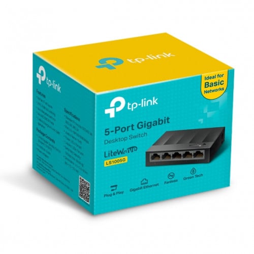 Tp-Link – LS1005G 5-Port 10/100/1000Mbps Desktop Switch