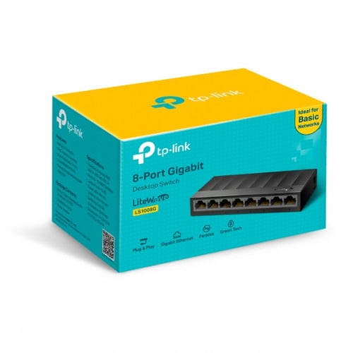 Tp-Link – LS1008G 8-Port 10/100/1000Mbps Desktop Switch