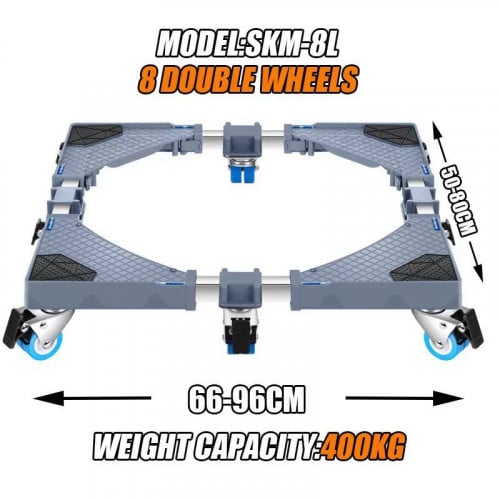 ជើងទម្រកង់8ពង្រីកបានធំជាងម៉ូតធម្មតា ទ្របានធ្ងន់ រឹងមាំ អាចប្រើបានទូទៅ មានកង់ស្រួលបំលាស់ទី ផុតពីសំណើម