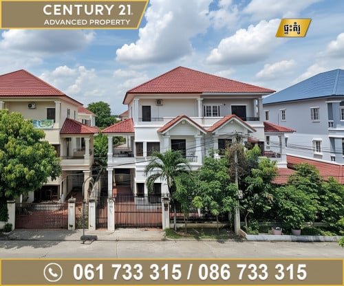 🏘 វីឡាភ្លោះ (Twin) ក្នុងបុរី ពិភពថ្មីត្រពាំងថ្លឹង ត្រូវការលក់បន្ទាន់ខ្លាំង