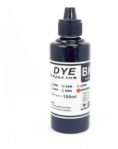 Dye inkjet ink – for Epson Printers - Refill Pack 4 x 100ml - High Quality! (Black)