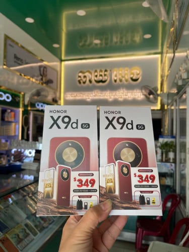 Honor X9d(5G) Ram12G+12G/256GB ថ្មីប្រអប់ធានាក្រុមហ៊ុន1ឆ្នាំតម្លៃពិសេសជូន