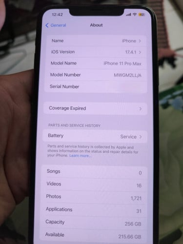 Iphone 11 pro max 256gb 97%
