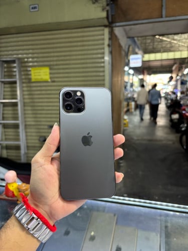Iphone12pro max 512G sim2 ESIM ស្ទើរសំបក កូតកញ្ចក់តិច