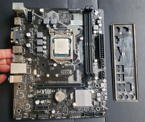 MB B560MHP Biostar with CPU i5-10400F used good