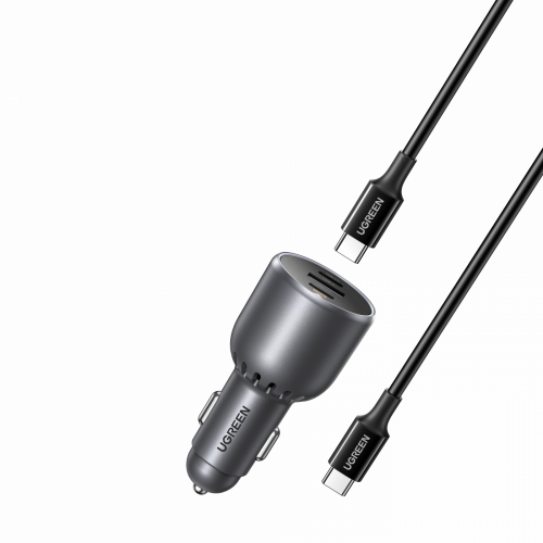 UGREEN 55511 130W 3-Port Fast Car Charger with 100W Cable