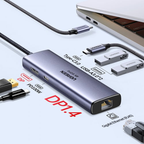 UGREEN 6 in 1 USB-C Docking Station 75643