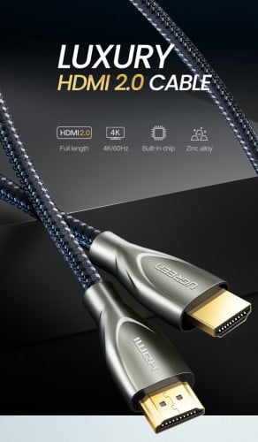 UGREEN HDMI 2.0 Carbon Fiber Zinc Alloy Cable 50109 5M