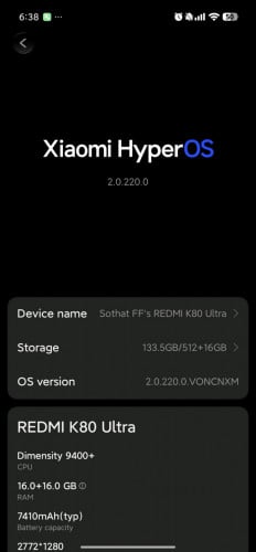 ចងដូរ iphone K80Ultra Ram16+16G 512G