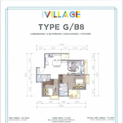 2 Bedrooms Condo for sale in Urban Village Phnom Penh