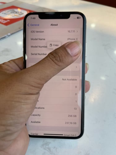 iPhone X 256GB LL|A scan ស្អាត 98%