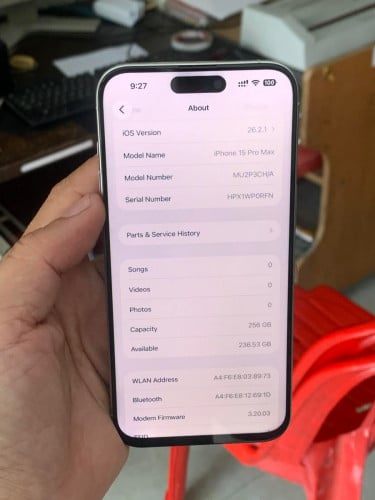 លក់ឬដូiPhone 15 Pro Max 256g CHដាក់បានsim2បែកខ្នងដូអេក្រងថ្មីអត់ស្កែនដូចរូបI