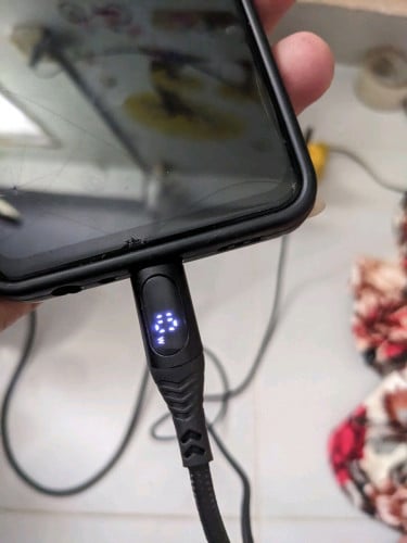 ខ្សែសាកល្បឿនលឿន មានLEDបង្ហាញកម្លាំងសាក