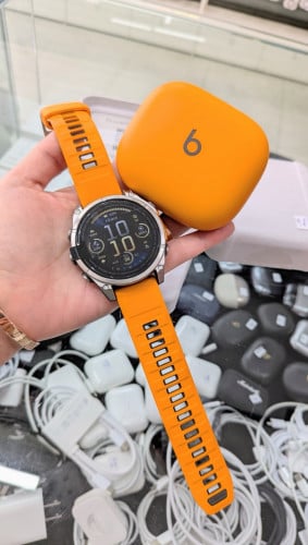 នាឡិកានិងកាស់មួយទឹកស្អាត Powerbeat & Garmin fenix 8