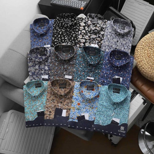 អាវសាច់ក្រណាត់ដៃវែង ផ្ការ សុីការ ម៉ូតពណ៌ដូចរូបលេខទំហំ s m l xl (50kg-85kg)