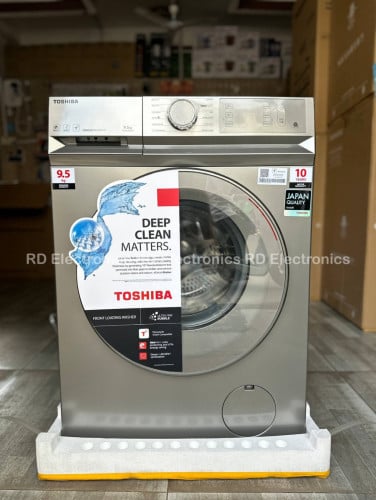 ម៉ាសុីនបោកToshiba 9.5kg សុីនក្រុមហ៊ុន ( Japan quality )