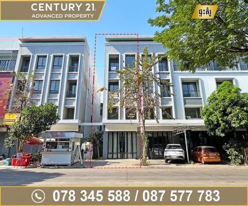 🏘 ផ្ទះអាជីវកម្ម ខាង (SH) សម្រាប់ជួល ក្នុងបុរី ជីបម៉ុង 598 ផ្លូវឯកឧត្តមជាសុផារ៉ា (កូដ: A02-043461)