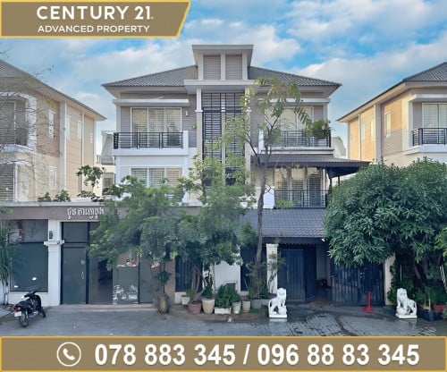 🏘 វីឡាភ្លោះ (Twin) លើផ្លូវធំ Platinum ក្នុងបុរី ប៉េងហួតបឹងស្នោ ត្រូវការលក់បន្ទាន់ខ្លាំង