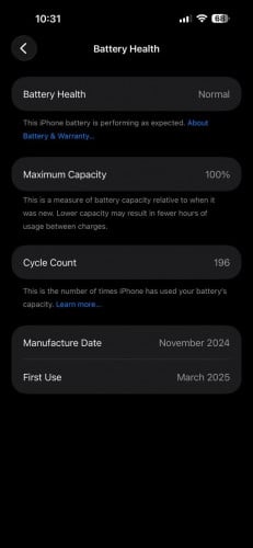 99.99%_iphone 16pm_256G_Black Titan