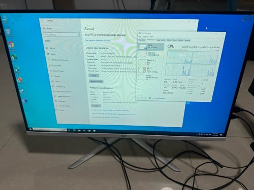All in one i5 7th ram 16g ssd 256g 97%