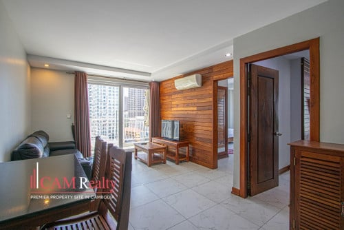 BKK3 area| Nice wooden designed 2 bedrooms serviced apartment for rent,