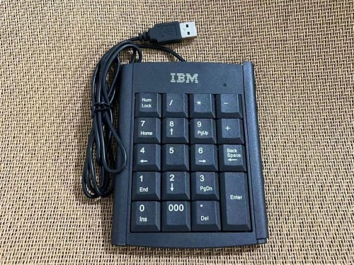 IBM – Numberickey Pad, Number Pad 10 Key Keypad Keyboard, USB - Black