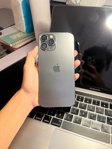 iPhone 12 Pro Max LL/A 256GB ថ្ម76% សំណុំហ្សីន