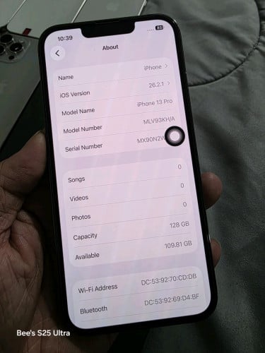 iPhone 13 Pro 128g ពណ៍ខ្មៅ