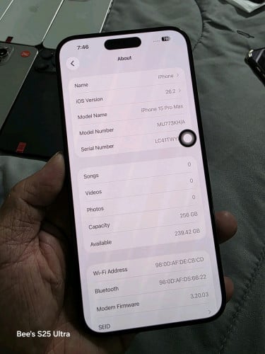 iPhone 15 Pro Max 256g